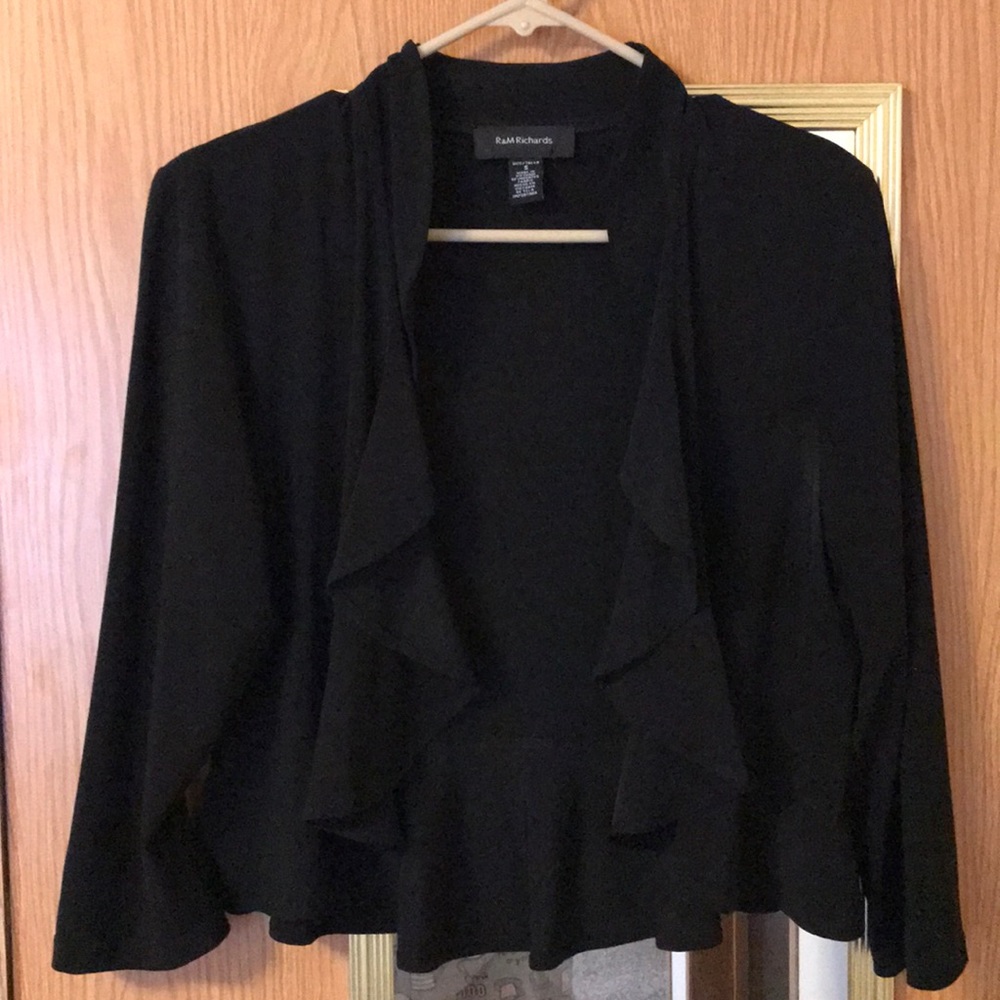 Black jacket w ruffle